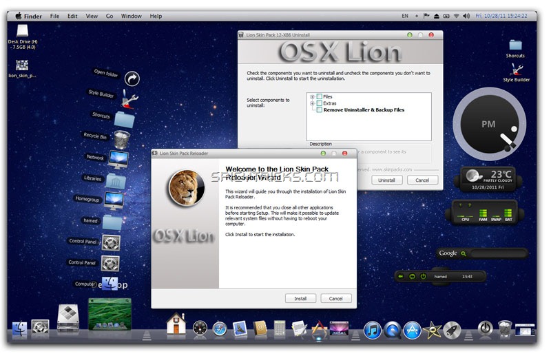 download mac os x theme for windows 7 free